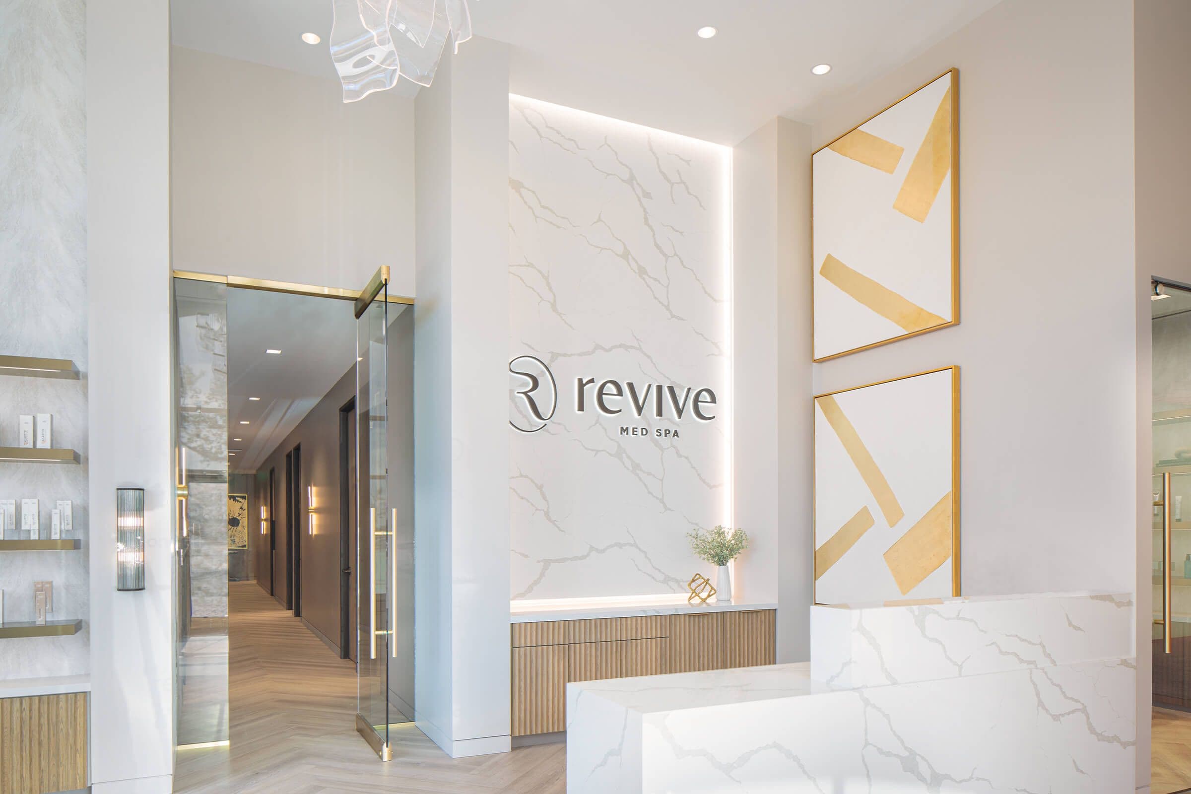 front desk of revive med spa